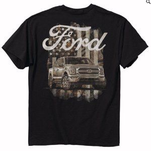 Ford U.S. Flag Camo F-150 Short Sleeve T-Shirt - NEW FAST SHIP